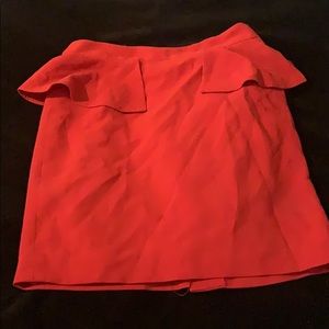Red mini skirt size: M